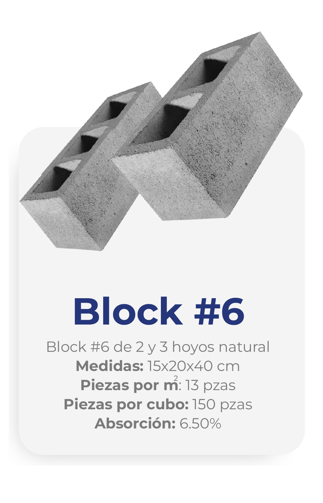 Block de concreto #6