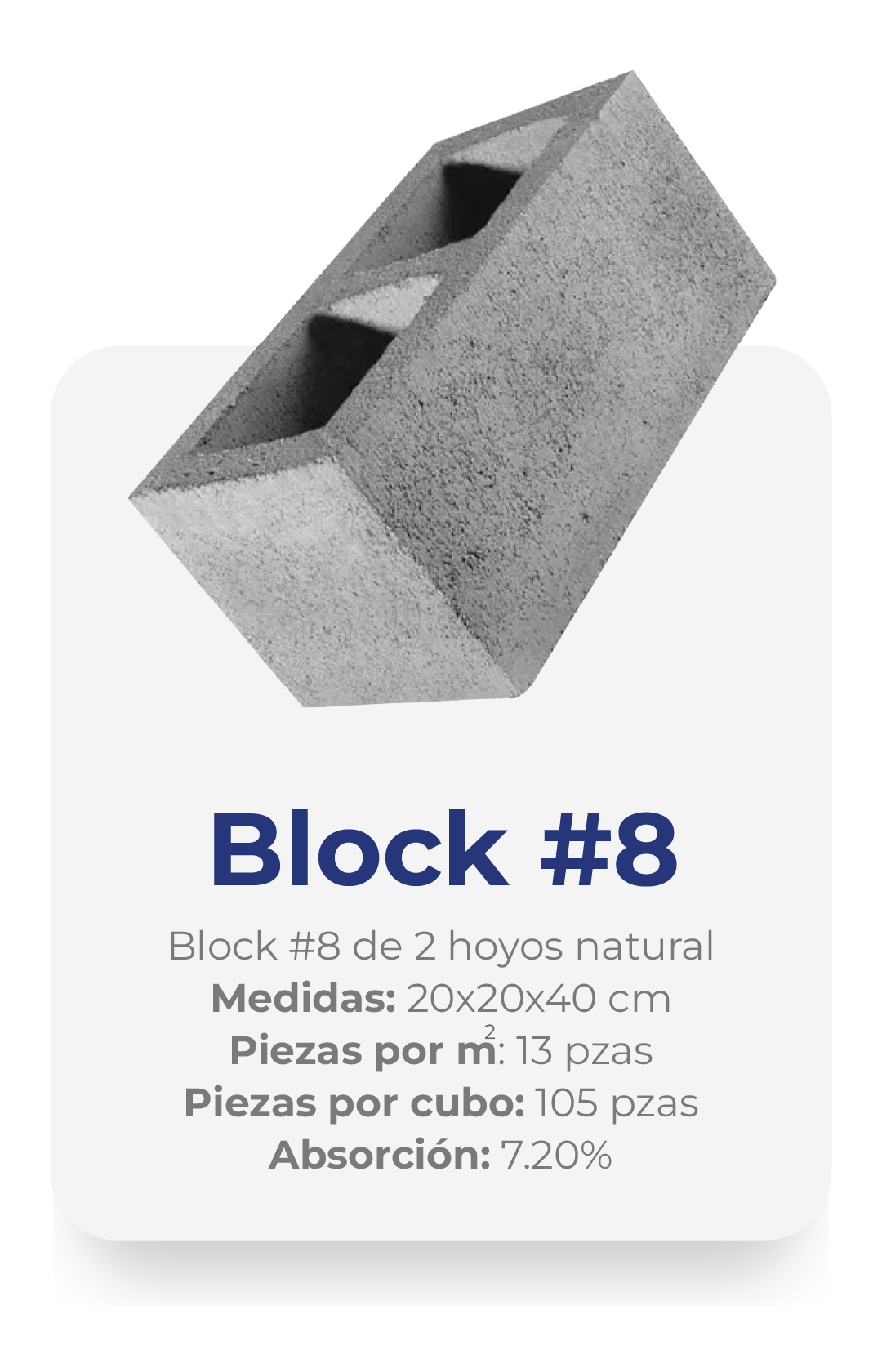 Block de concreto #8